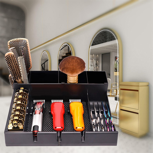 Barber Tray Station Antideslizante Con 3 Muescas