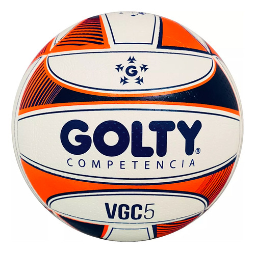 Balón Voleibol Golty Competencia Vgc5 No.5-naranja/azul