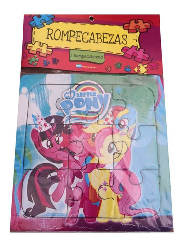 3  Rompecabezas  Mi Pequeño Pony  9 Piezas V Crespo