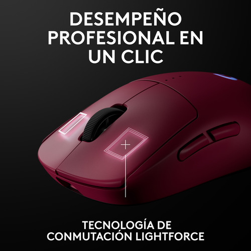 Mouse Inalámbrico Gamer Logitech G Pro 2 Lightspeed Magenta