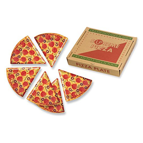 Platos Rebanadas De Pizza, (caja), Varios