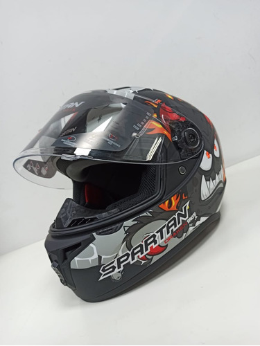 Casco Moto Spartan Draken Gear A9  Hombre 