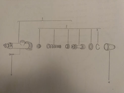 Vw Hormiga T200. Cilindro Principal De Freno. 1976,1977,1978