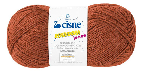 Lana Cisne Rendidora Jumbo X 5 Ovillos - 500gr Por Color Color Ocre 00067