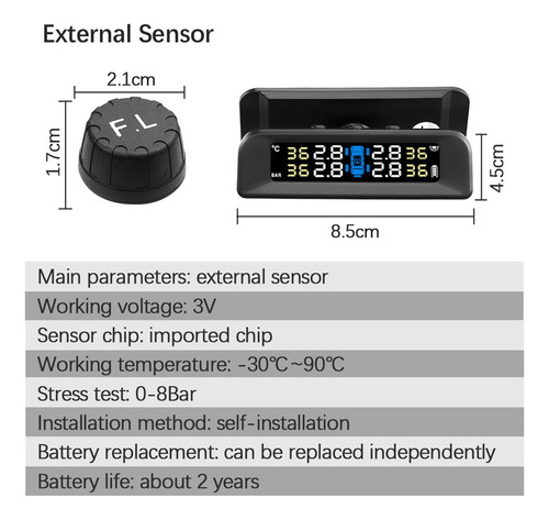 Xd El Sensor De Presión Del Neumático Del Automóvil Advierte