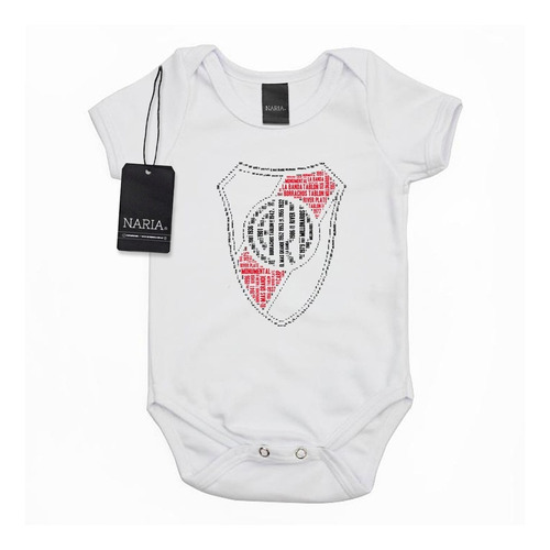 Body Bebe Manga Corta River Plate Dibujo Art Logo - Deri11