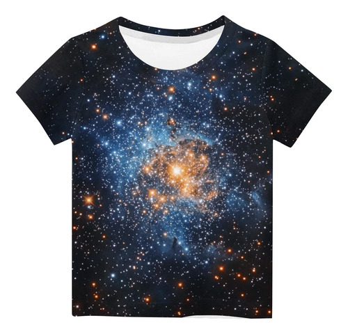 Blusa Casual Infantil De Verão Estampada F Com Tamanho R 500