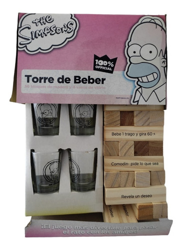 Juego De Mesa Torre De Beber Simpsons Novelty