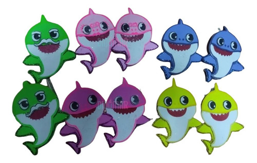 Baby Shark. Figura De Foamy/goma Eva. Paq Con 10 Pz De 10 Cm