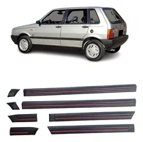 Comprar Bagueta Fiat Uno 5p Scr Negra C\u002F Vira Roja Molduras 8 Piezas
