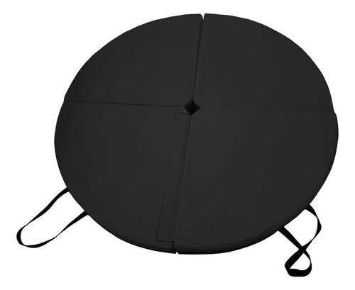 Estera Plegable Para Baile En Barra, Estera Redonda Negro