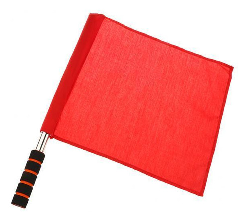 4 Rbitro Bandera Fútbol Hocky Resistencia Larga Rojo