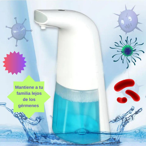 Dispensador De Jabón Líquido Sensor Automático Infrarrojo Color Blanco