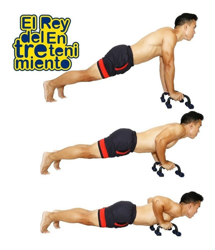 Push Up Barras Fijas P/ Flexiones Lagartijas Fitness El Rey