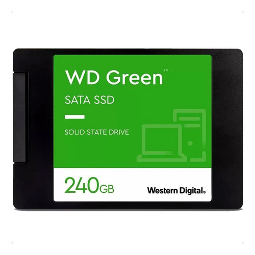 Disco sólido interno Western Digital WD Green WDS240G3G0A 240GB preto