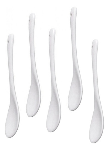 Cucharas Para Huevos De Porcelana Blanca, Cucharas De Cerámi