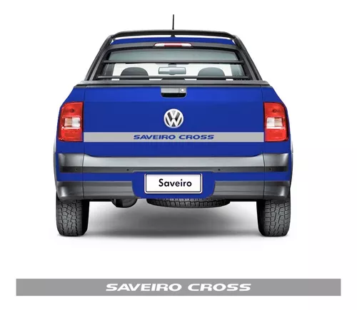 Adesivo Faixa Tampa Traseira Caçamba Volkswagen Saveiro Cross 2010 2011  2012 2013 2014 2015 2016 2017 2018 2019 2020 2021 2022