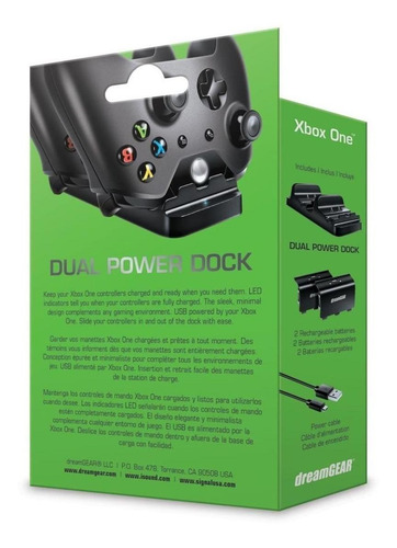 Cargador De Control De Xbox One Con 2 Baterias - Dreamgear