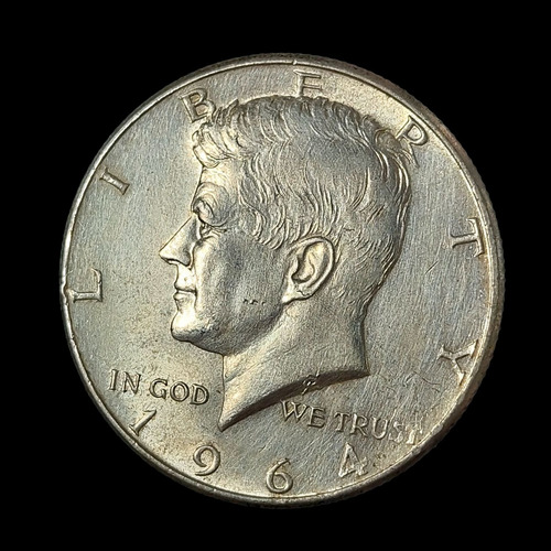 Estados Unidos ½ Dólar, 1964 Plata 900 Seca D Km# 202a - 007