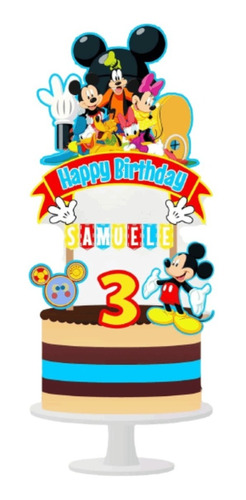 Cake Topper Mickey Mouse Club House Adorno Para Tortas  