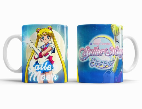 Imagen 3 de 7 de Tazas Personalizadas Seilor Moon C/caja Sublimada Bola8