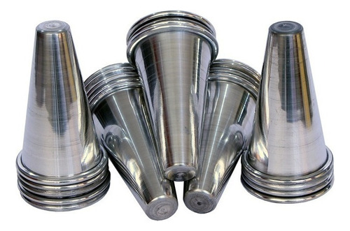 Kit 20 Cones 10cm Para Produção De Pizza Cone Gastrobel