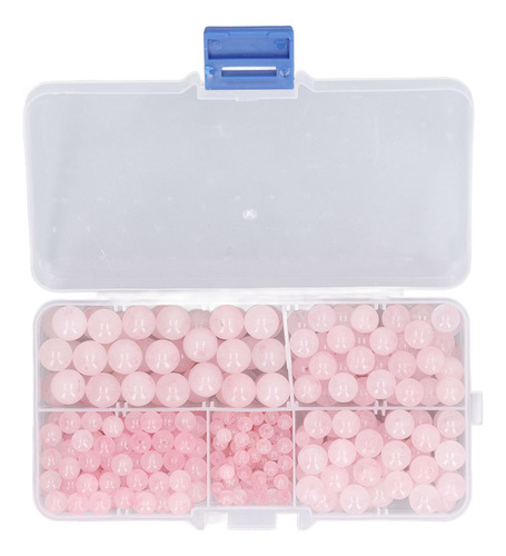 Perlas De Cuarzo Rosa, 340 Unidades, 4 A 10 Mm, Naturales, M