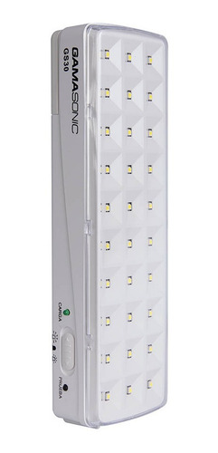 Imagen 1 de 5 de Luz De Emergencia Gamasonic Gs30 30 Leds 6hs Autonomia Max.
