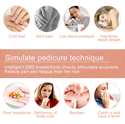 Máquina De Massagem De Pés De Fisioterapia Ems Massageador D