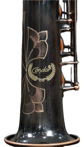 Saxofone Soprano Condor Css-42a Tudel Reto - Cor Preto Laqueado