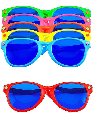 Hui Jin 6 Gafas Sol Plastico Jumbo Divertidas Gafas Regalos