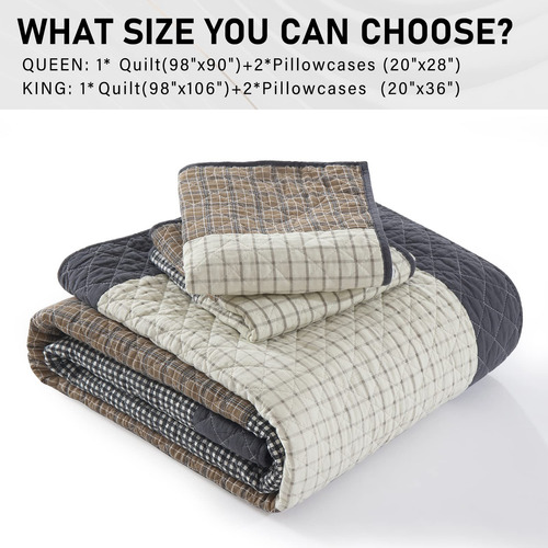 Edredón King Size Perhom - 100% Algodón Edredón Ligero