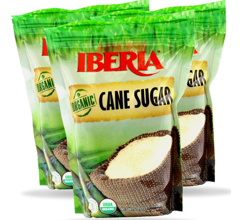 Iberia Azucar De Cana Organica, 1.5 Lb (paquete De 3)