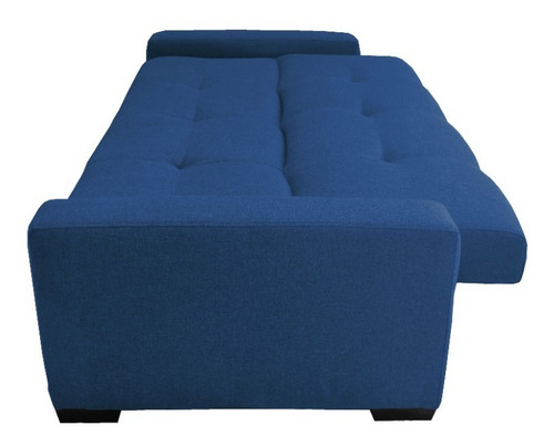 Sofa Cama Sofacama Futon Sillon Sala Mobleco Color Marino Diseño De La Tela Loneta
