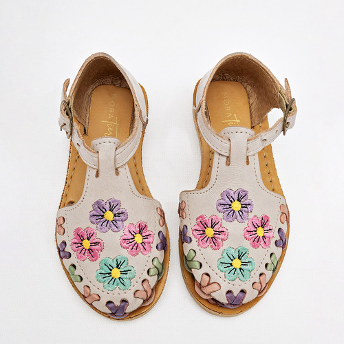 Sandalias Niña Mora Tierra 165514 Blanco Mt 18-21 125-250