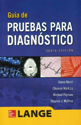 Libro Guía De Pruebas Para Diagnóstico De Stephen J. Mcphee,