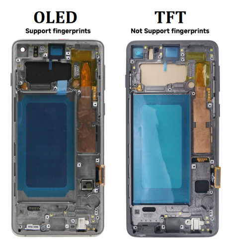 Lanjing Tela Oled + Moldura Para Samsung S10 G973f G973