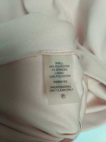 Imagen 6 de 6 de Vestido Calvin Klein Original Talla 4 Rosa Claro Elegante