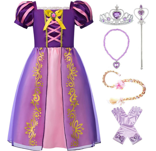 Relibeauty - Disfraz De Princesa Con Mangas Abullonadas Para
