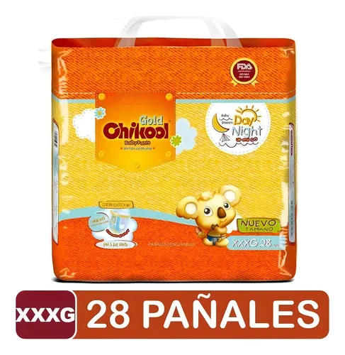 CHIKOOL PAÑAL TIPO CALZON (PANT) XXXG 22 UNID.