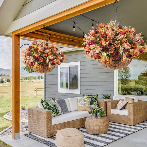 Flores Colgantes En Cesta Para Decoración De Interiores Y Ex