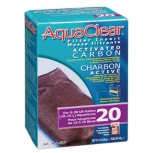 Aquaclear Repuesto Carbon Activado Filtro Mochila 20