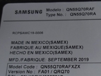Bn44-00978b Driver Led Samsung Modelo Qn55q70raf (Usado)