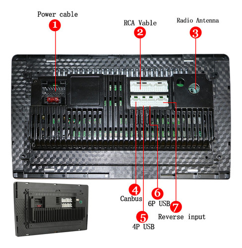 Pantalla multimedia Mp8 Plus de 9 pulgadas con comando de voz