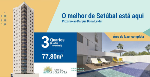 Imagem 1 de 11 de Apartamento A Venda 3 Quartos Em Setubal Ótima Localização