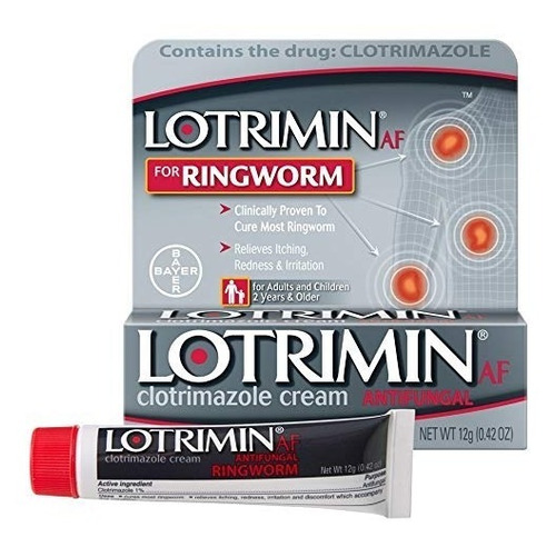 Lotrimin Af Tiña Crema, Clotrimazol 1%, Clínicamente Demostr