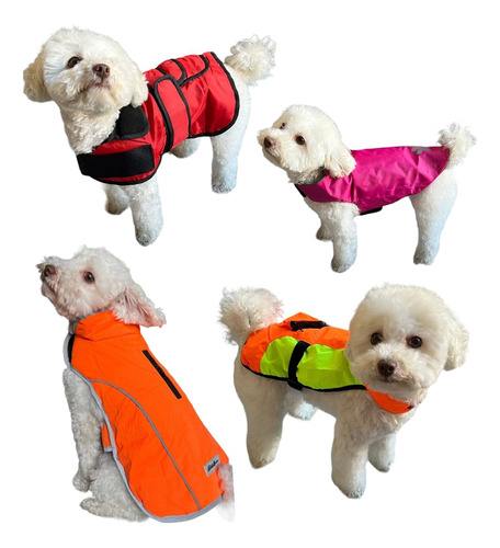 Capa Pilot Impermeable Para La Lluvia Perro Mascotas Talle S