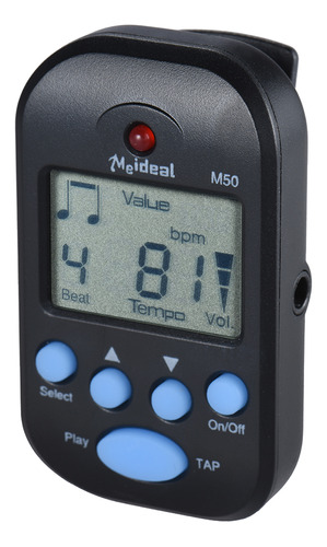 Miniclip Metronome Para Pantalla Lcd, Negro, Para Beat On Mu