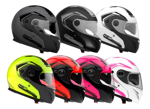 Casco Moto Hawk Rs5 Vector Rebatible Doble Visor - Sti Motos