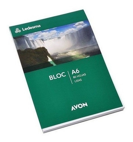 Bloc Avon 80 Hojas Lisas A6 Paquete X5 Uni.